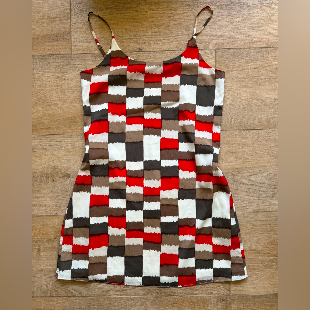 Alice + Olivia Thin Straps A Line Silk Dress Size Xs